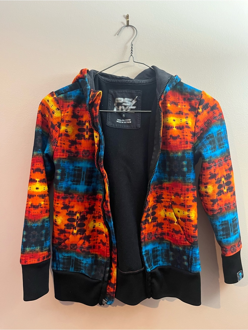 Kids Tie-Dye Hooded Jacket - Multicolor